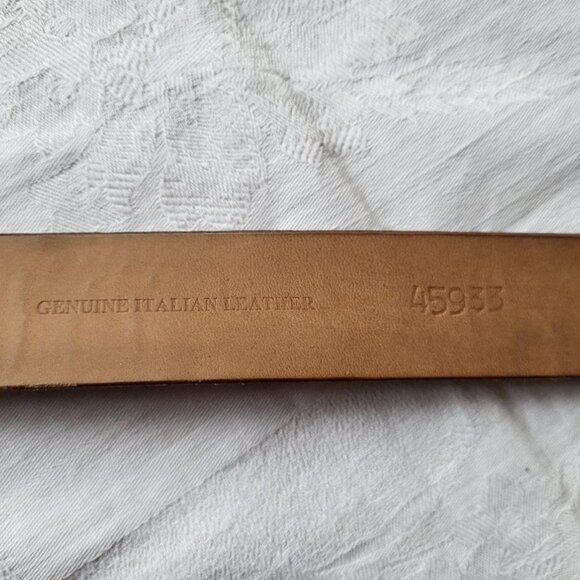 Donald J. Pliner tan leather belt - L - Picture 5 of 7